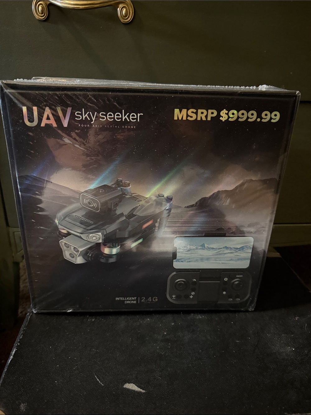 Sky Seeker Foldable Aerial Drone - Black